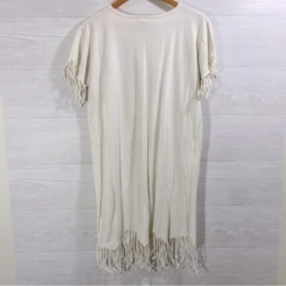 Disney Vintage 90s Parks Pocahontas Fringe Tshirt Dress size M - Picture 6 of 10